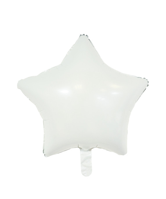 16-inch white star foil balloon for parties and celebrations 16-inch white star foil balloon for parties and celebrations