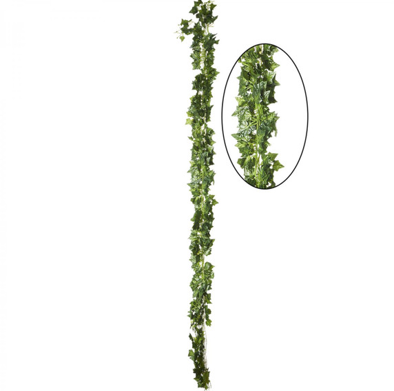 Artificial Variegated Ivy Garland — 12 Strands, 91"