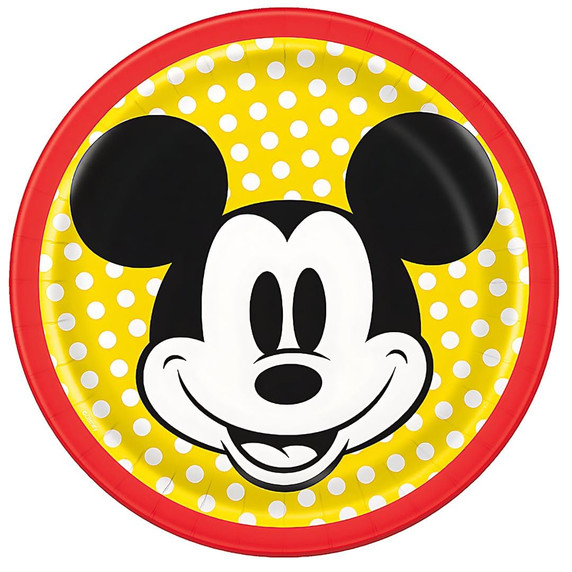 Mickey Mouse 7-inch small paper party plates