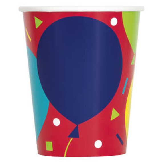 Balloon Party Birthday 9 oz paper cup