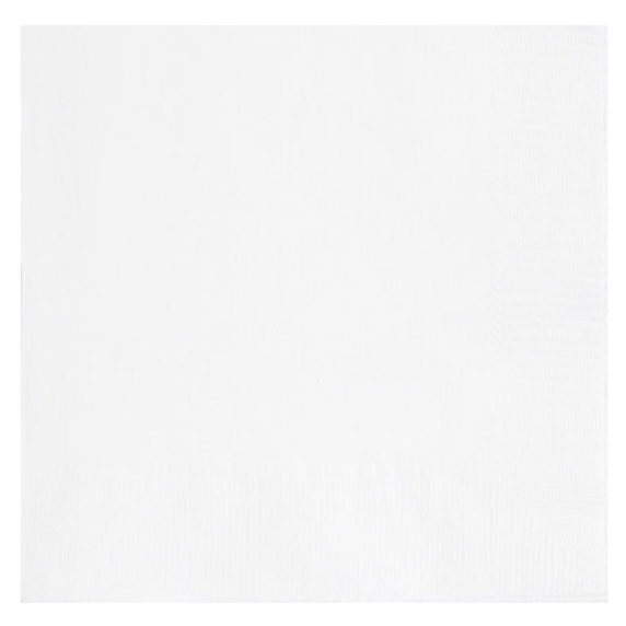 white large paper napkins 20-count for party table setting