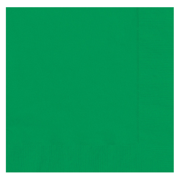 emerald green large paper napkins for party table setting