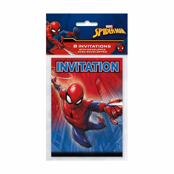 Spider-Man invitations 8ct
