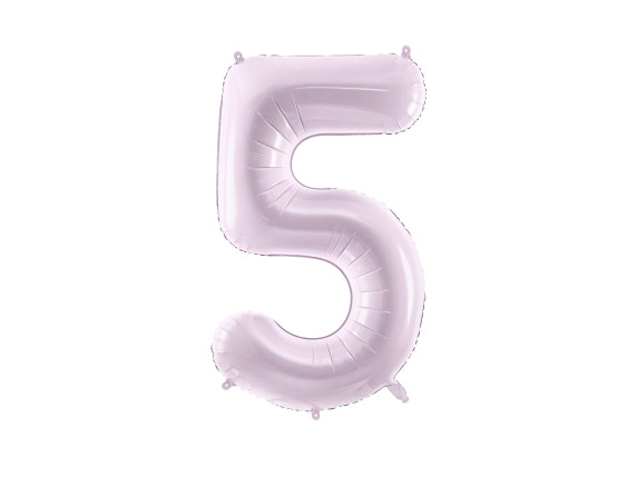 PartyDeco Pastel Lilac Number 5 Foil Balloon 72cm – Party Supplies