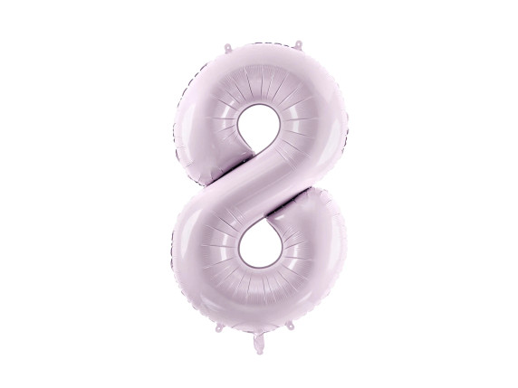 Giant Pastel Lilac Number 8 Foil Balloon – PartyDeco Party Decoration