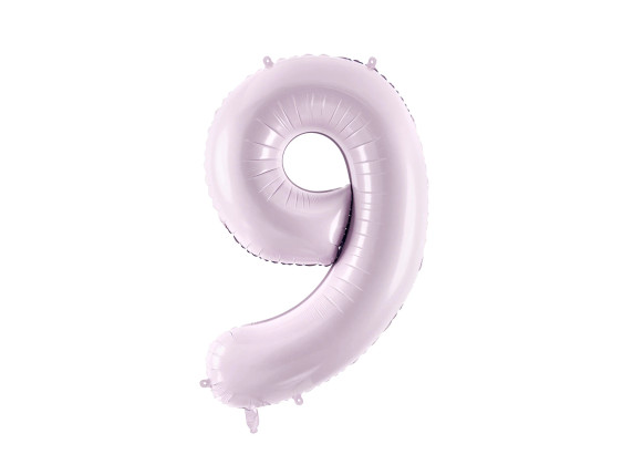 PartyDeco Pastel Lilac Number 9 Foil Balloon 72cm – Celebration Supplies