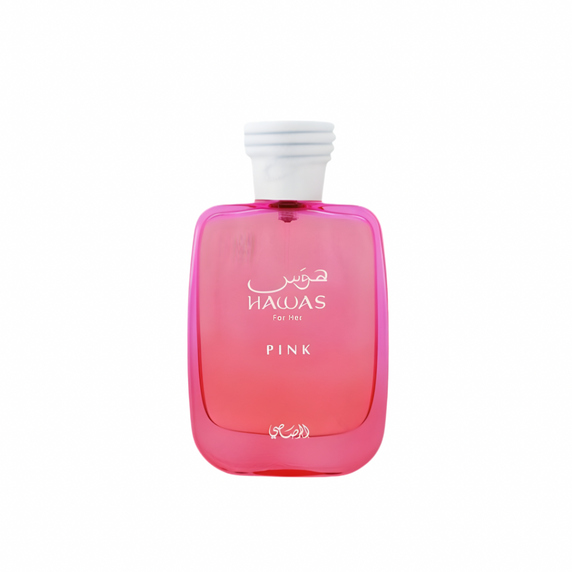 Hawas Pink perfume bottle for women front view