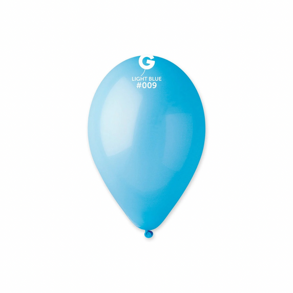 12 inch light blue balloon close up smooth surface