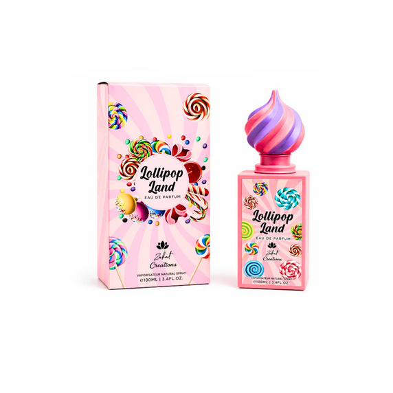 Zakat Creations Lollipop Land Eau de Parfum 3.4 oz Bottle for Women Sweet Candy Fragrance