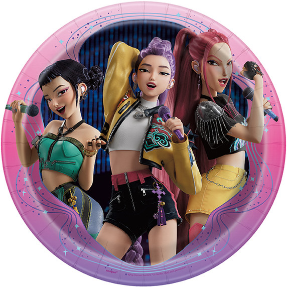 KPop Demon Hunters Dinner Plates – 8 5/8 in, 8 ct
