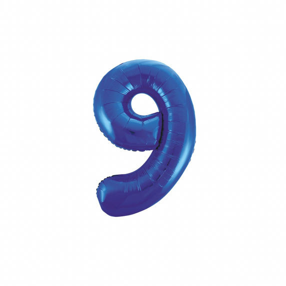 Deep navy number 9 balloon for celebration display