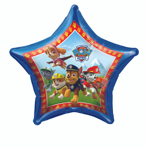 Paw Patrol Jumbo Helium Star Shaped Balloon 34"