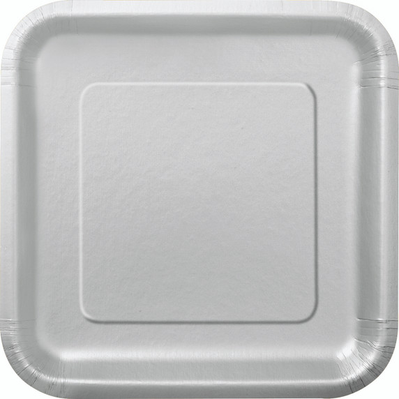 Silver Square Plates 16 ct 6 7/8 in 17.4 cm