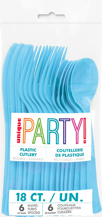 Plastic Cutlery Powder Blue