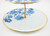 Porte gâteaux à 2 Étages. Rose Bleu