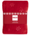 JETÉS EN PELUCHE À IMPRESSION MÉTALLIQUE _ ROUGE