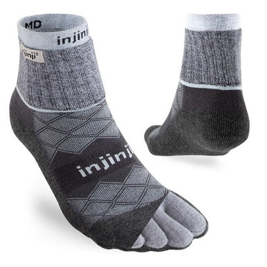Womens Liner+Runner Mini-Crew Coolmax Gray