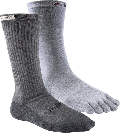 Mens Liner+Hiker Crew  Coolmax/Nuwool Charcoal
