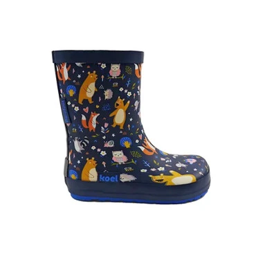 Wellie Bare Multi Bear Blue