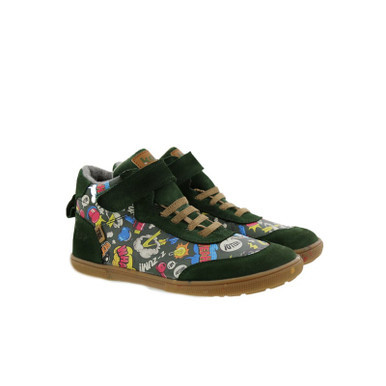 Devin Tex Print Merino Green