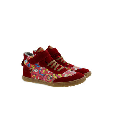 Devin Tex Print Merino Red