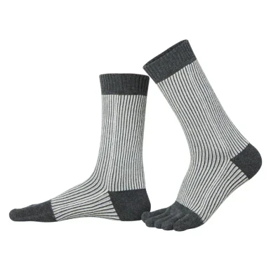 TG Calf-Length Glitter Stripe Darkgrey/Lightgrey