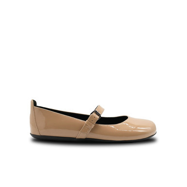 Ballerina Ladies Patent Taupe