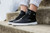 Zing High Top Leather Black & White