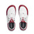 Wave White & Crimson Red