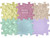 Set of Orthopedic Mats - Baby Pastel