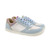 Francie Leather Metallic Celeste