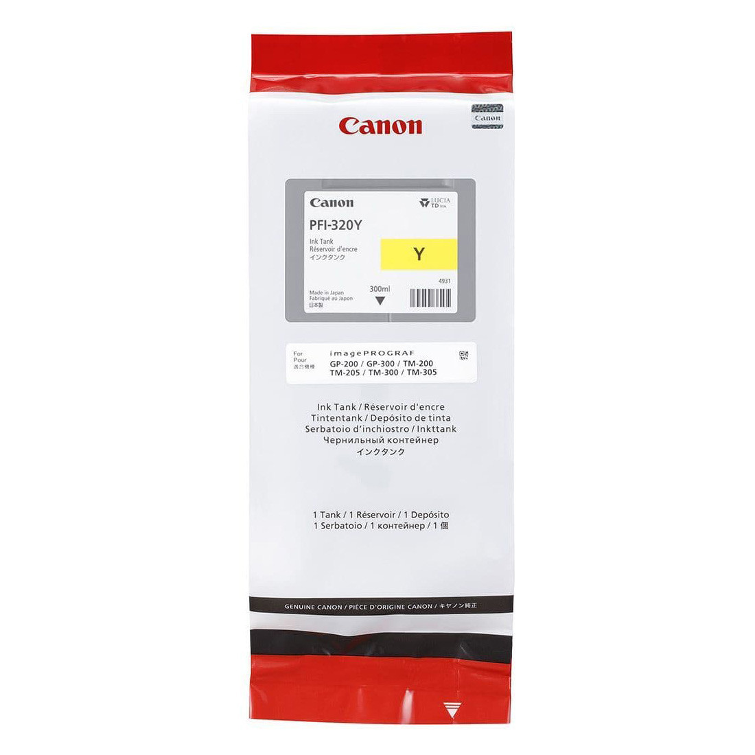 【新品・純正】Canon PFI-320Y インクタンク イエロー 300ml Canon-PFI-320Y-Yellow-ink-tank