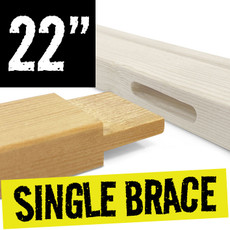 22 inch single cross brace 18 mm x 38 mm for canvas frames