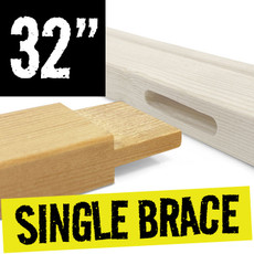 32 inch single cross brace 18 mm x 38 mm for canvas frames