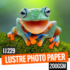 Lustre bright white photo paper 200gsm 50" x 30 meter roll - 2 inch core