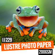 Lustre bright white photo paper 200gsm 24" x 30 meter roll - 2 inch core