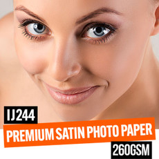 Premium satin white photo paper 260gsm 42" x 45 meter roll - 2" core