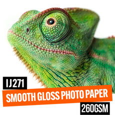 Smooth gloss photo paper 260gsm A3 50 sheet pack.