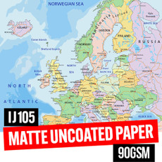 Matte Uncoated Paper 90gsm 24" x 50m (4 Roll Pack)