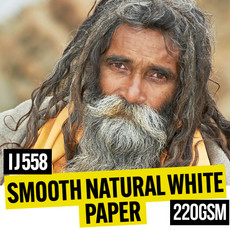 Smooth Natural White Paper 220gsm 24" x 30m