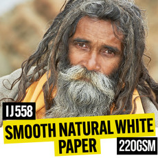 Smooth natural white watercolour paper 220gsm 24" x 30 meter roll