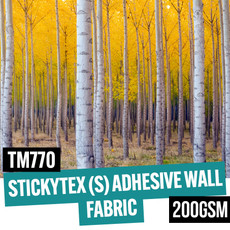 Stickytex wall fabric with removable adhesive 200gsm 42" x 30 meter roll