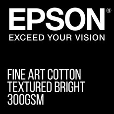 Epson bright textured cotton fine art paper 300gsm 17" x 15 meter roll