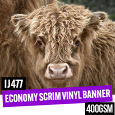 Economy Scrim Vinyl Banner 400gsm Free Sample (A4)