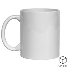Dye sublimation blanks, 11oz white mug, H: 9.5 cm, D: 8 cm