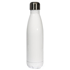 Dye sublimation blank, white stainless bowling bottle 500ml - pack of 50
