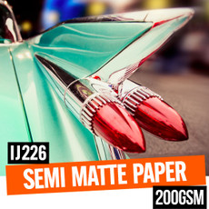 Semi matte paper 200gsm 240mic 24" x 30 meter roll - 3 inch core