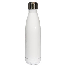 Dye sublimation blank, white stainless bowling bottle 350ml - pack of 10