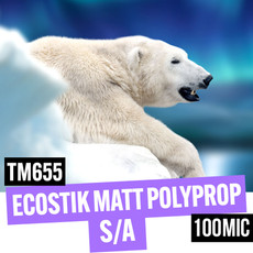 EcoStik™ Matte PolyProp S/A 100mic 54" x 30 meter roll