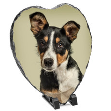Sublimation Matte Photo Slate - Small Heart 14cm x 14cm